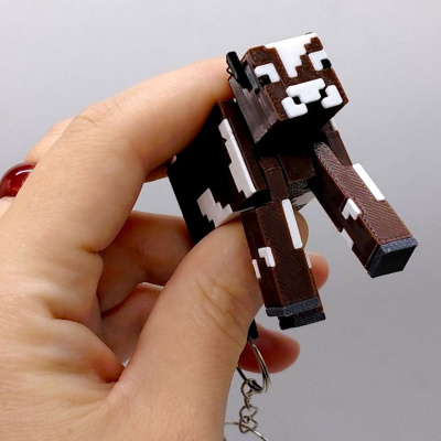3D Брелоки MINECRAFT / МАЙНКРАФТ CHICKEN/ КУРКА KEYCHAIN, 3D друк OYTOY 01010100