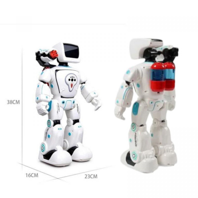 Робот на радіокеруванні, ОЗВУЧУВАННЯ УКРАЇНСЬКОЮ МОВОЮ, лед-підсвіч., сенсорні датчики, рух, стріляє стрілами, в коробці TK Group 79977
