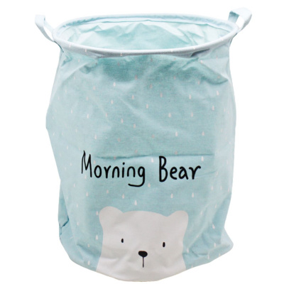 Кошик для іграшок і білизни Hello my bear (блакитний) Mega Zayka №1004