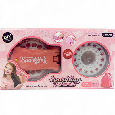Набір прикрас для волосся Sparkle Diamond (персиковий) MIC 861-2