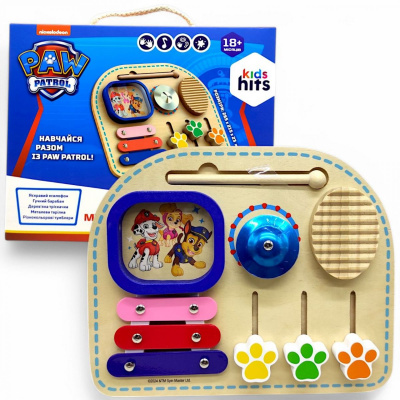 Деревʼяна іграшка Щенячий патруль: Музична панель Kids hits KH20/041