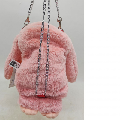 Мʼяка іграшка-рюкзак Кролик (рожевий) Копиця 00205-10