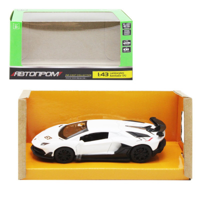 Машинка металева Lamborghini Aventador SVJ, біла MiC 4338