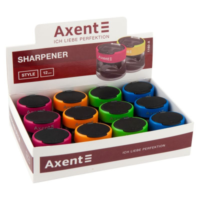 Точилка з контейнером Style, 1160-A, асорті кольорів Axent 1160-A