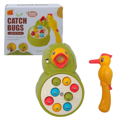 Гра Нагодуй пташеня, магнітна, на батарейках (салатовий) LE SI JIA TOYS Y33925A-Y33930A