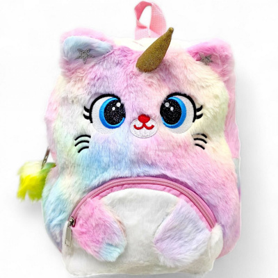 Рюкзак дитячий Котик Єдиноріжок (28 см), рожевий MIC C59032