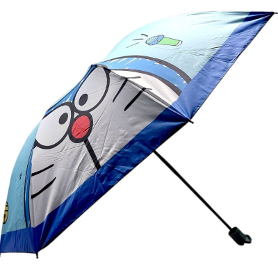 Парасолька Sanrio Doraemon / Дораемон d = 95 см, довжина 26 см, 8 спиць, чохол, в пакеті (СИНЯ) MIC C68655