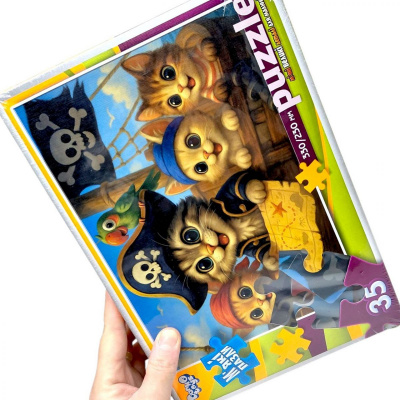 МʼЯКІ ПАЗЛИ 35 ЕЛЕМЕНТІВ (КОТИ В АКВАПАРКУ) Dankotoys S35-11-01,02,03,04...16