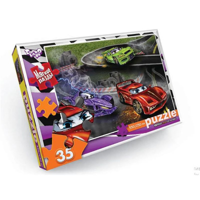 Пазли Перегони (35 елементів), вид 15 Dankotoys S35-10-01,02,03,04...16