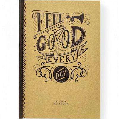 Блокнот крафт Feel Good Every Day, 80 аркушів Fresh 18382-18389