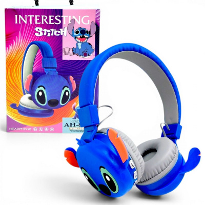 ДИТЯЧІ НАВУШНИКИ СТИЧ / Stitch (СИНІ) MIC AH-806