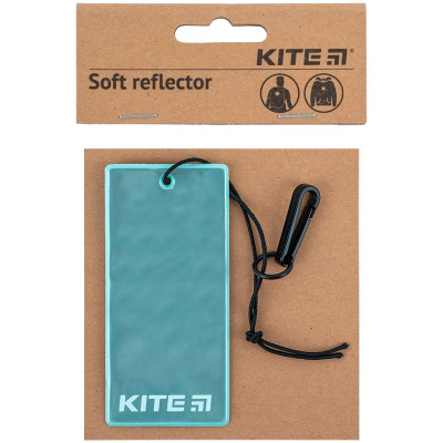 Підвіска м'яка світловідбиваюча, прямокутна, м'ятна Kite K23-109-3