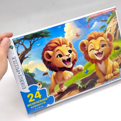 Гра-пазл 24 елементи Левенята Київська фабрика іграшок 88441