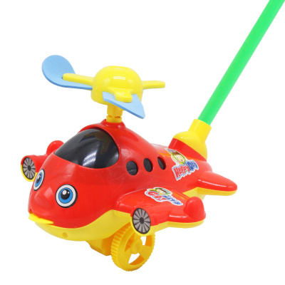 Каталка Літак з ручкою (червоний) MIC 9904A
