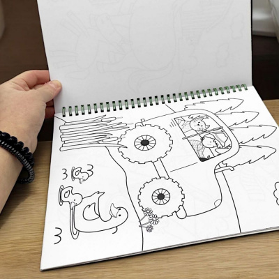 Набір для творчості Coloring fun (розмальовка з олівцями), для дівчат Апельсин НТ-39