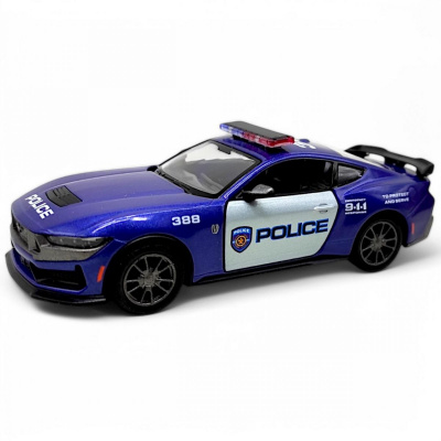 Машинка металева Ford Mustang Dark-Horse (Police) Kinsmart KT5455WPR