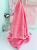 Дитяча м'яка іграшка "Кішечка" L1128(Pink) іграшка з пледом, розмір 40 см