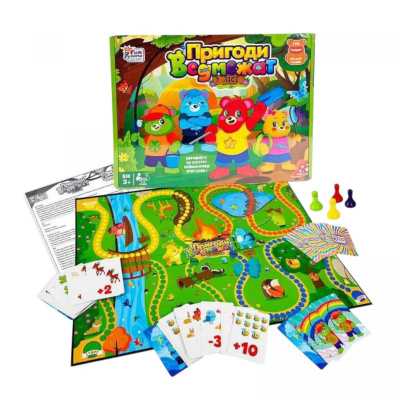 Настільна гра Пригоди Ведмежат, у коробці 4FUN Game Club 13485