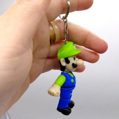 Брелок (3d друк) БРАТИ МАРІО: ЛУЇДЖИ \ MARIO, 7.5 см MIC KCHN127