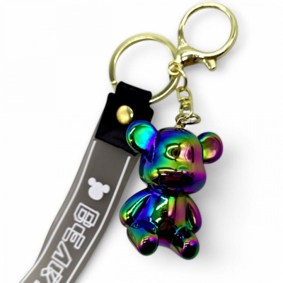 Брелок Ведмедик Bearbrick, 4,5 см (хамелеон) MIC C69957