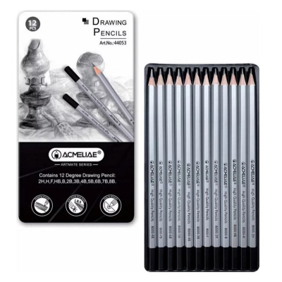 Набір олівців "Drawing pencils" Acmeliae 44053, 12 видів