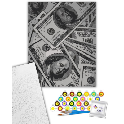 Картина за номерами Money 40х50 см Art Craft 12024-AC
