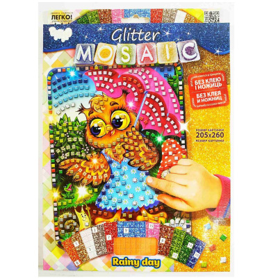 Набір для творчості Блискуча мозаїка: Сова Dankotoys БМ-03-10