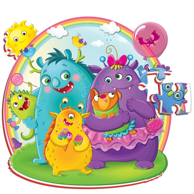 М'які пазли Монстри, 36 елементів Vladi Toys RK1202-05