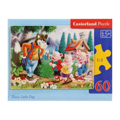 Пазли Троє поросят, 60 елементів Castorland В-06106