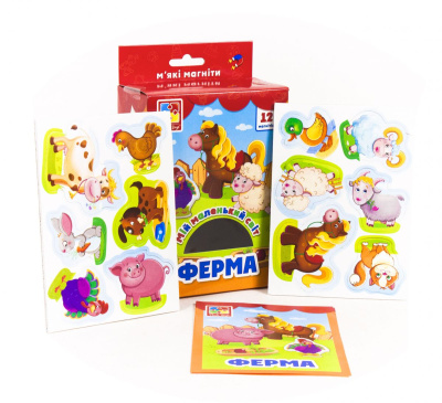 Магніти Мій маленький світ: Ферма (укр) Vladi Toys VT3106-09