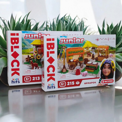Конструктор IBlock Junior Мавка: Українська хата, 213 деталей Kids hits PL-921-521