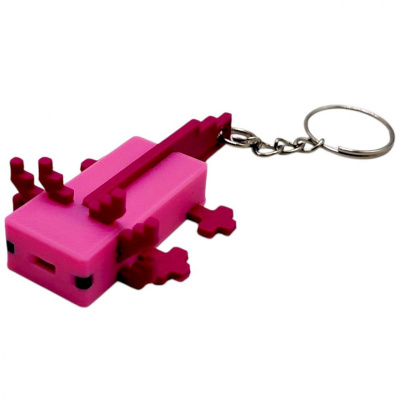 3D Брелоки MINECRAFT / МАЙНКРАФТ AXOLOTL/ АКСОЛОТЛЬ KEYCHAIN, 3D друк OYTOY 01004100