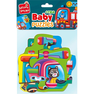 Максі-пазли із грою Малюк зможе: Транспорт Vladi Toys VT1722-24