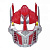 Маска дитяча Трансформери. Оптімус Прайм, червона MIC M-Transformer-red