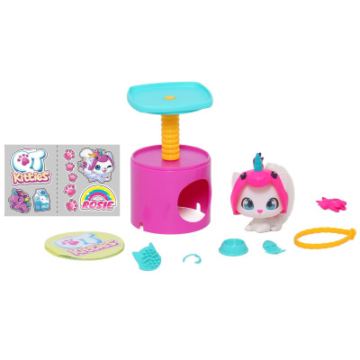 Ігровий набір QT Kitties. Кошеня Роузі (фігурка, будиночок, аксесуари) QT Kitties 450001-4