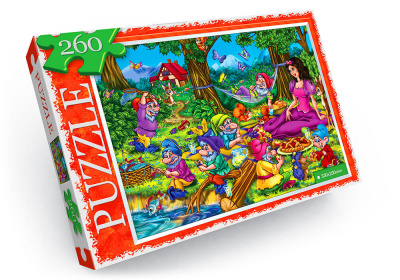 Пазли Білосніжка і 7 гномів, 260 ел Dankotoys C260-12-01,02