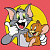 Картина по номерах для дітей Tom and Jerry: Разом веселіше 25х25 см Ідейка KHO1370