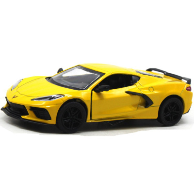 Машинка металева Chevrolet Corvette 2021, жовтий Kinsmart KT5457W