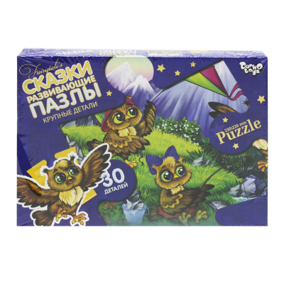 Пазли Maxi Сови, 30 елементів Dankotoys Mx30-06-01,02,03,04...16