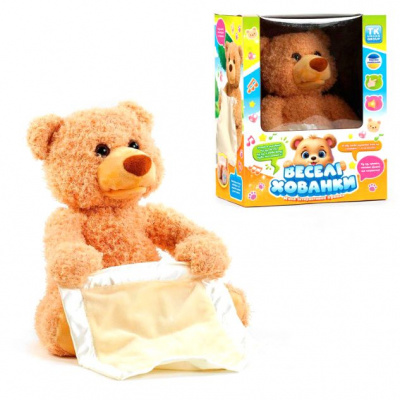 Інтерактивний ведмідь Веселі хованки (говорить українською, грає у хованки) Wtoys 45973