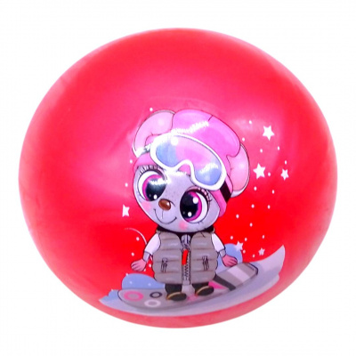 Мʼячик гумовий Тваринки 23 см (червоний) MIC BT-PB-0200