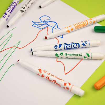 Фломастери 8660 Baby, набір 8 шт. Centropen 8660/08