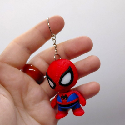 3D Брелоки SPIDER MAN Marvel / ЛЮДИНА-ПАВУК Марвел ГОЛОВАСТИК, Keychain, 3D друк OYTOY 04003100