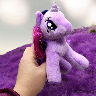 Мʼяка іграшка My little pony. Сутінкова Іскорка (15 см) фіолетова MIC C12903
