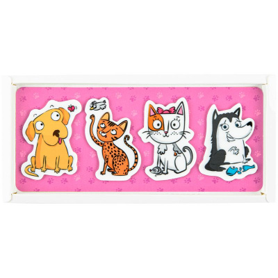 Закладки пластикові 4x20 шт, 35х50 мм, Pets Kite K22-479-5