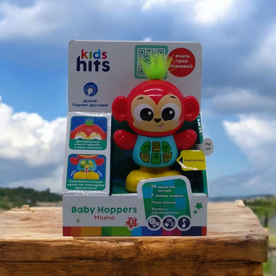 Музична розвиваюча іграшка Чарівні звірята: Мавпочка Baby Hoppers (укр) Kids hits KH11/003