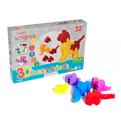 3D пазли Тварини (32 ел) MiC 39355