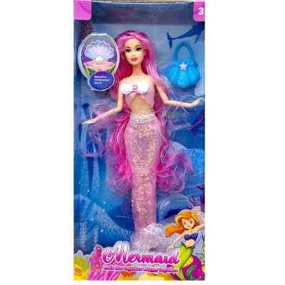 Лялька русалка Mermaid 30см (РОЖЕВА) MIC 5805A