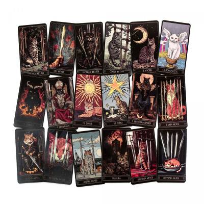 Карти гадальні  Таро: Коти (78 карт), укр Strateg 30882