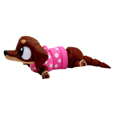 3D Брелоки CUTE DACHSHUND / ТАКСА KEYCHAINN, 3D друк OYTOY 03010100